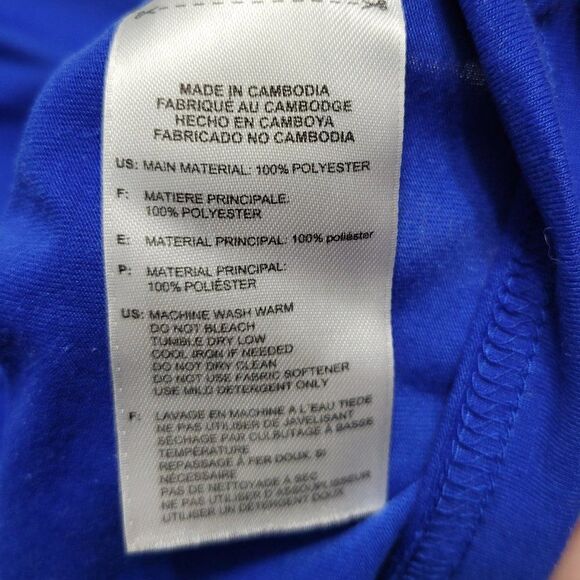 Adidas Women's X-Large Blue Athletic Gym Muscle Tank Top - Picture 6 of 6